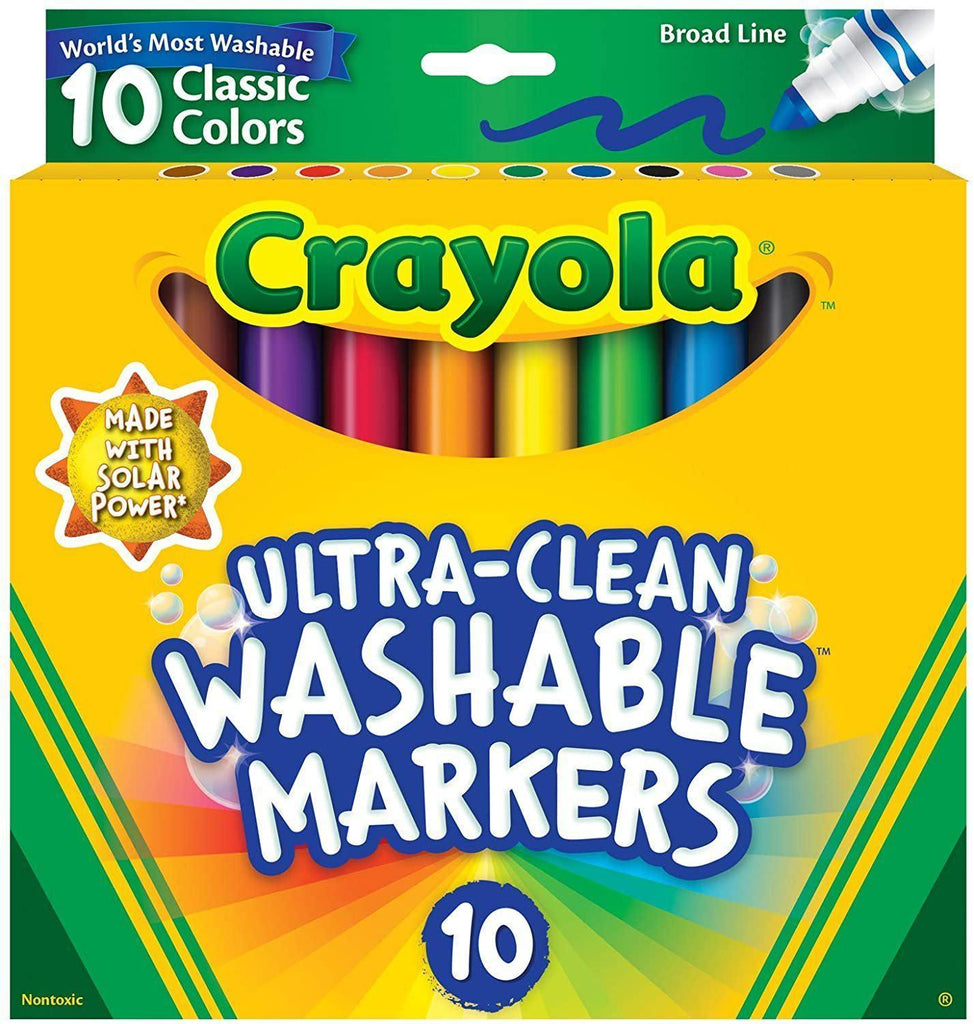 Crayola Ultra-Clean Washable Markers 10 pack - TOYBOX Toy Shop