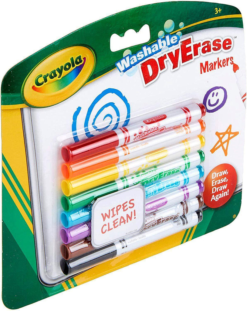 Crayola Washable Dry Erase Markers Pack of 8 - TOYBOX Toy Shop
