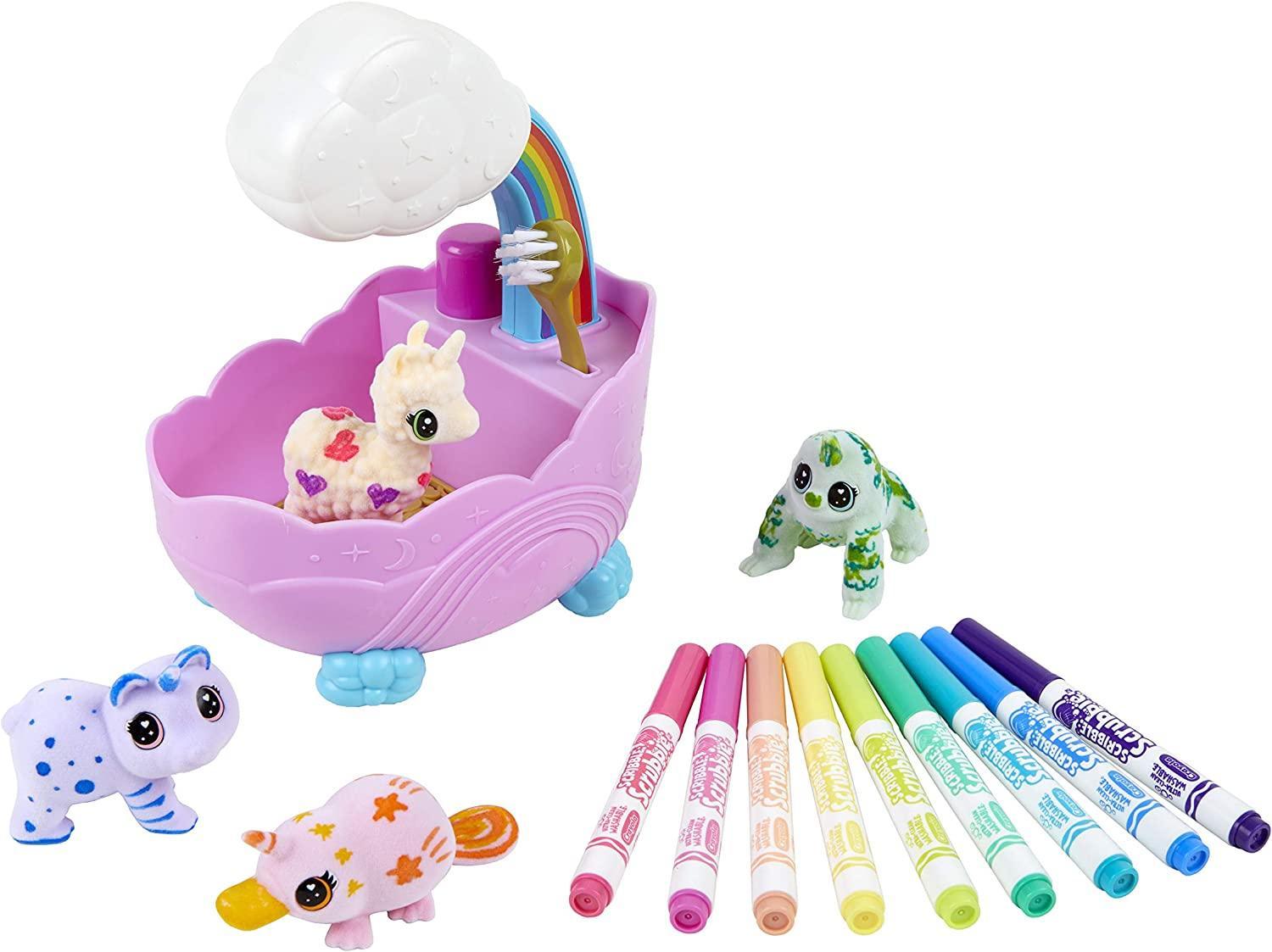 Lot Of 7 Crayola Washimals Tub Pets Playset Fun Creative Colouring ( Mix)