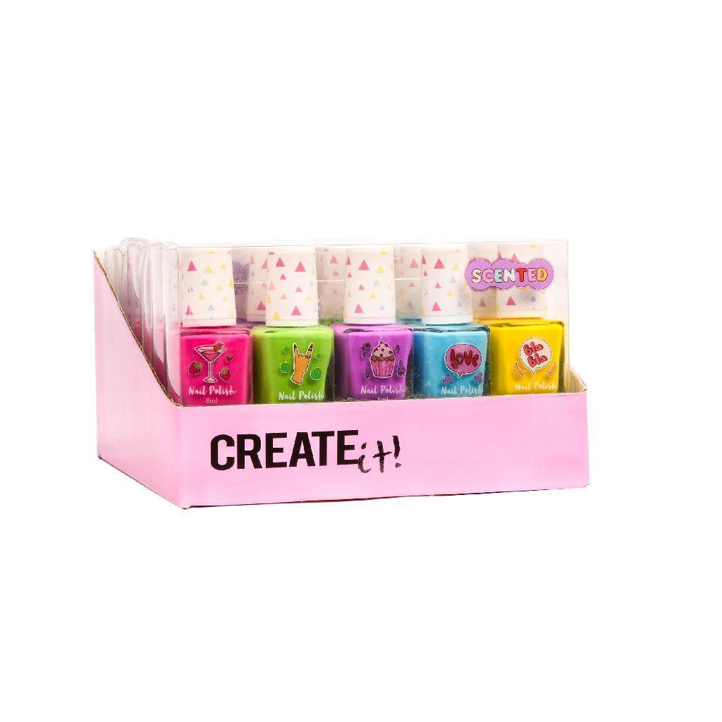 Create It! Fruit-Scented Nail Varnish 5-Pack - TOYBOX Toy Shop