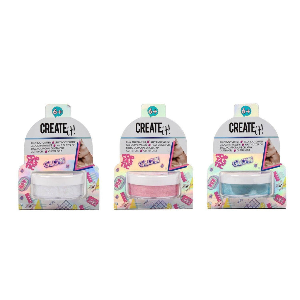 Create It! Jelly Highlighter Body Glitter - Assorted - TOYBOX