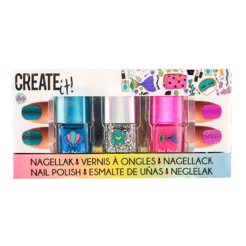 Create It! Mermaid Nail Polish - 3 Pack - TOYBOX Toy Shop