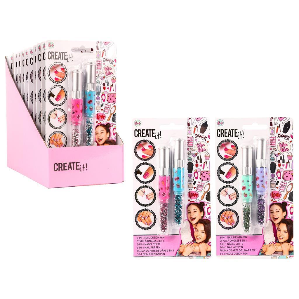 Create It! Nail Design Pen 3-in-1 - TOYBOX Toy Shop