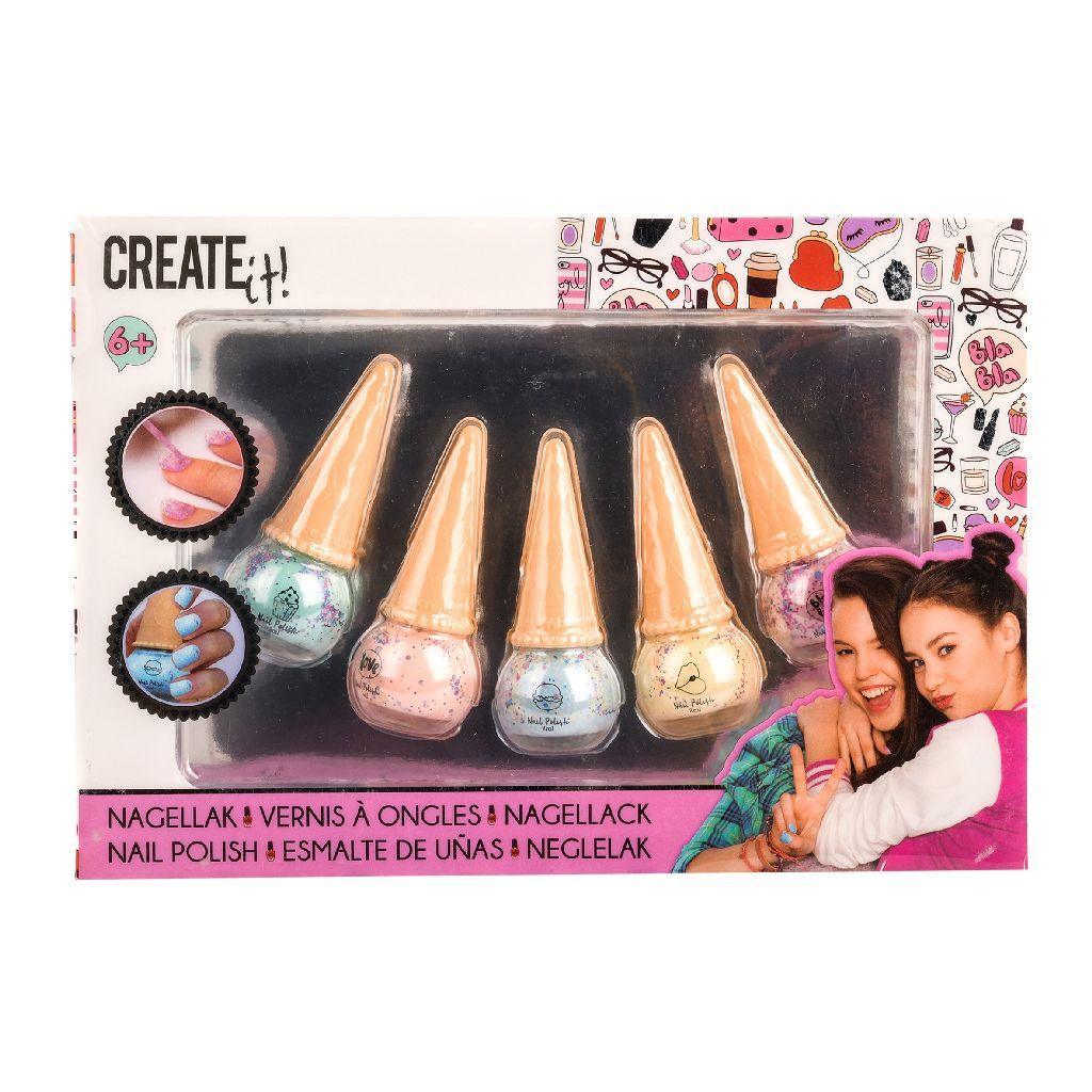Create It! Nail Polish Ice Cream Cone - 5 Pack - TOYBOX Toy Shop
