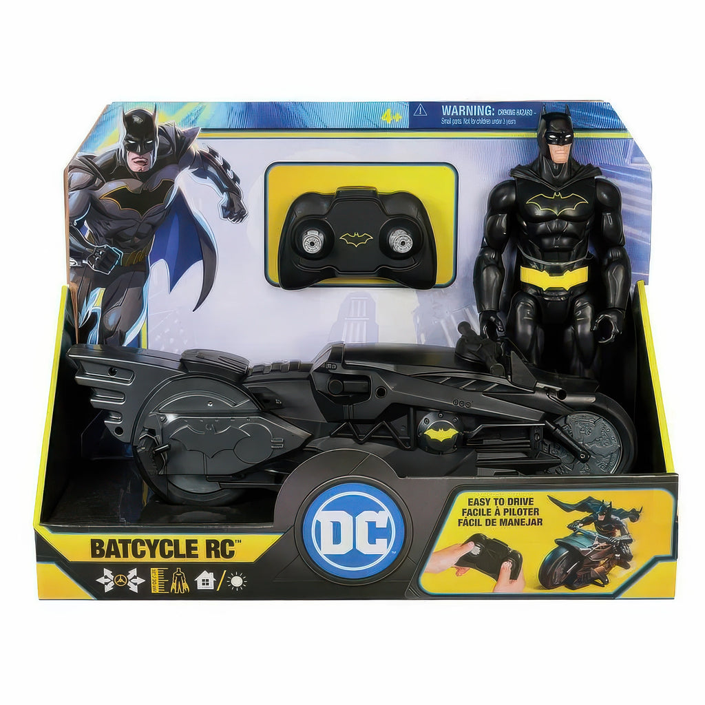 DC Comics Batman RC Batcycle and 30cm Batman Figure