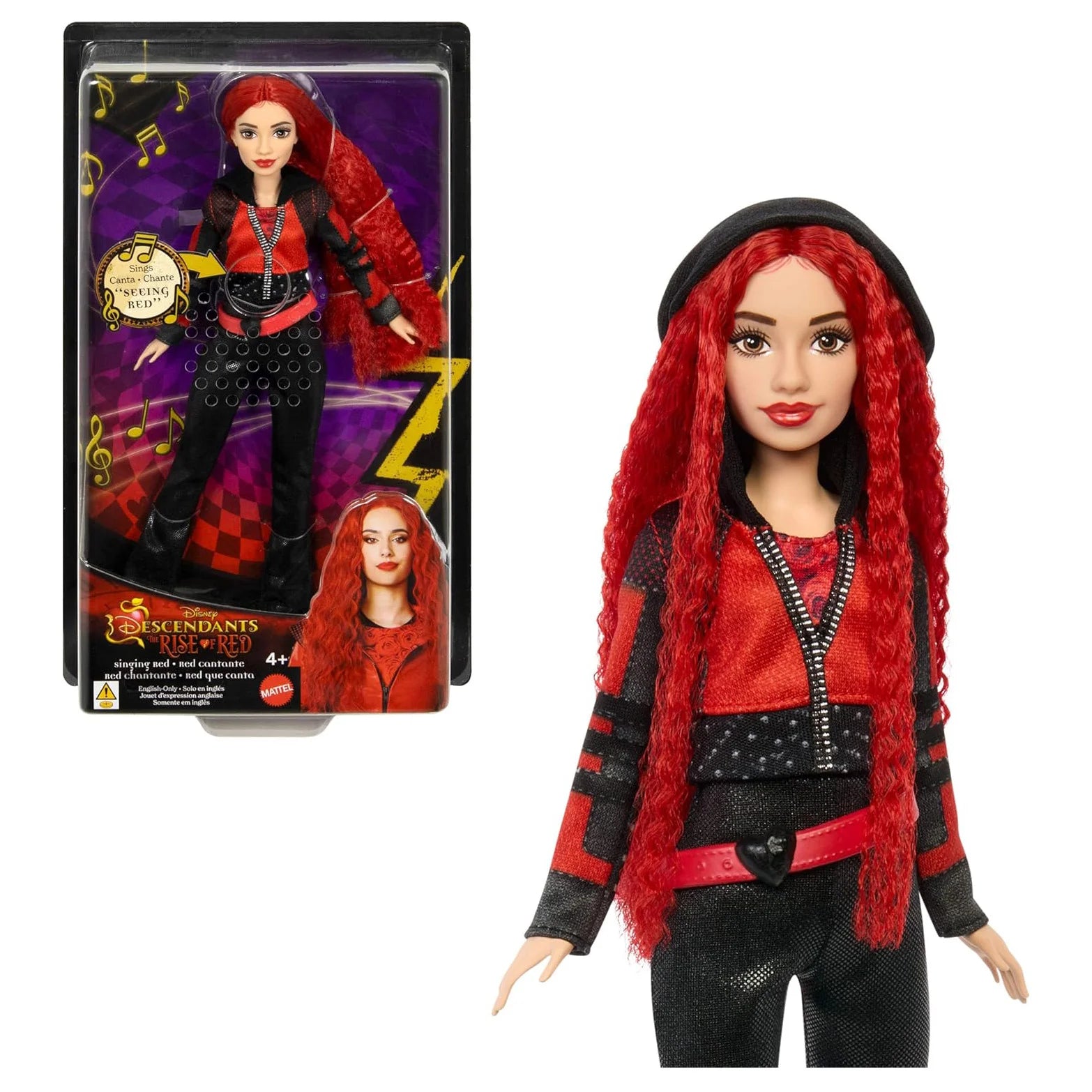 Descendants 4 Red Singing Doll Daughter of Queen of Hearts TOYBOX