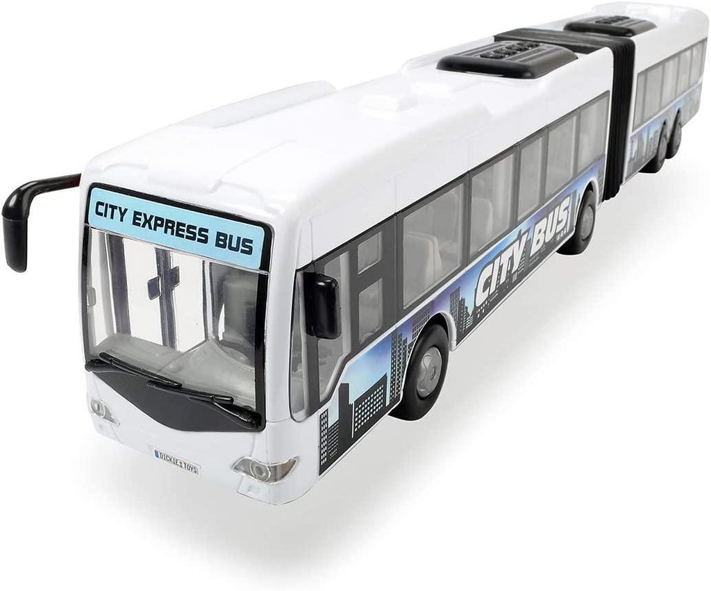 Dickie Toys Express Bendy Bus White - TOYBOX Toy Shop