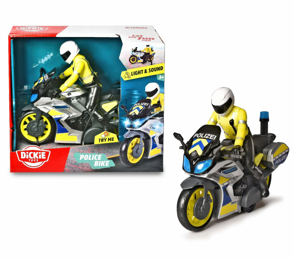DICKIE Toys Police Motorbike with Lights & Sounds - TOYBOX Toy Shop