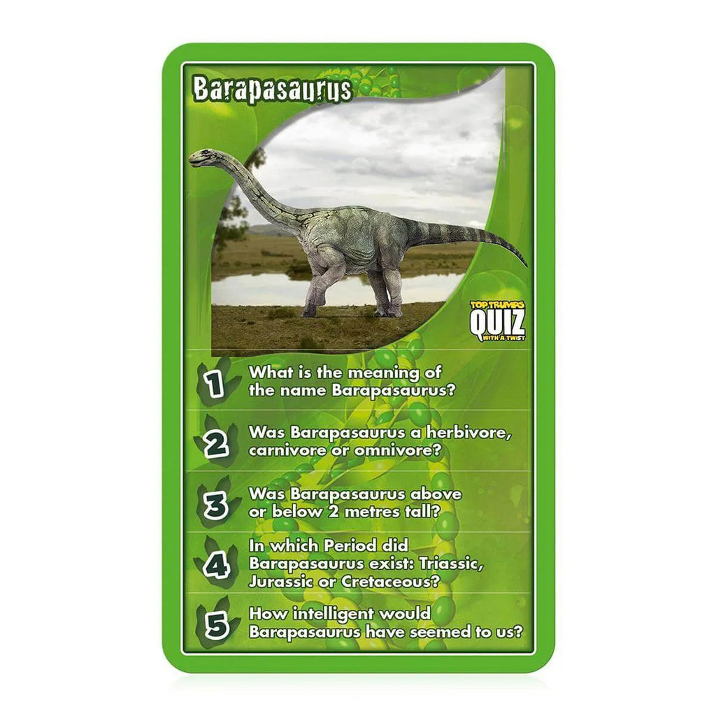 Dinosaurs Top Trumps Quiz Card Game - TOYBOX Toy Shop