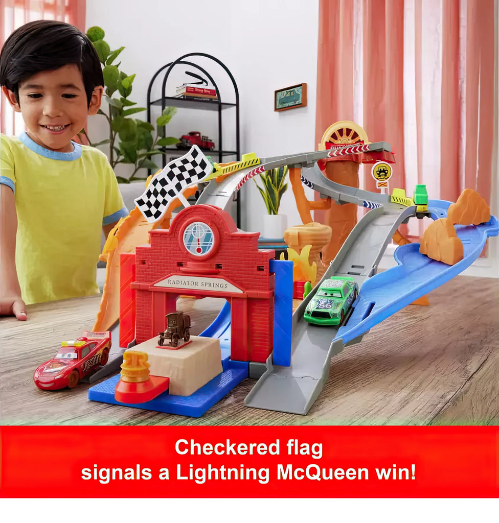 Disney Cars Radiator Springs Race & Rescue Raceway Playset