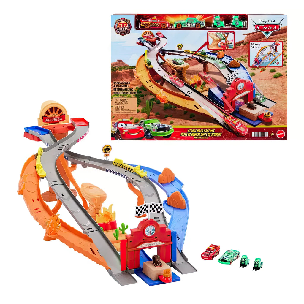 Disney Cars Radiator Springs Race & Rescue Raceway Playset