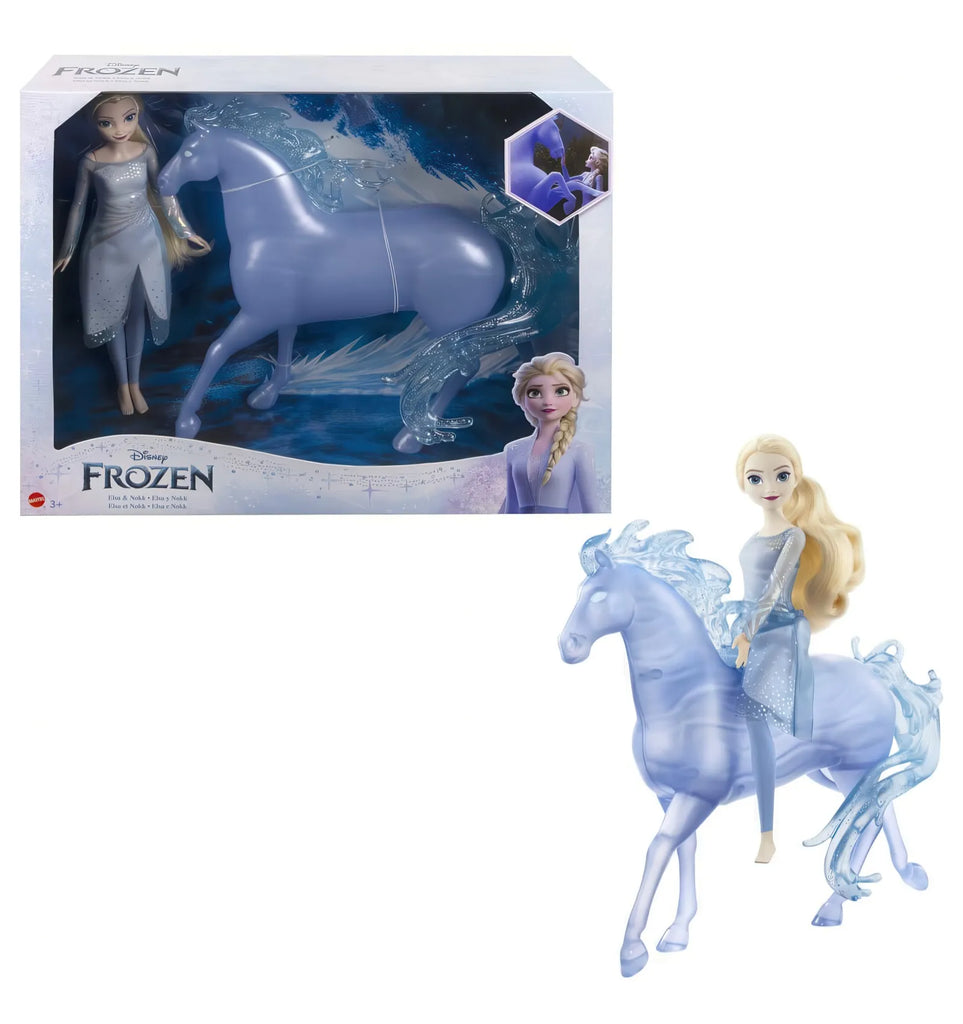 Disney Frozen Elsa Doll and Horse-shaped Water Nokk Figure