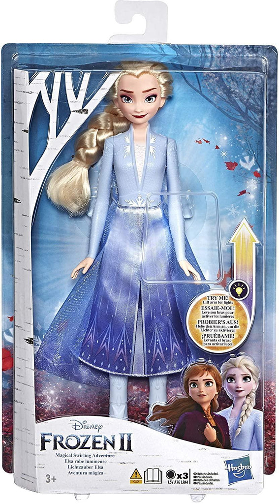 Disney Frozen Elsa Magical Swirling Adventure Fashion Doll That Lights Up - TOYBOX Toy Shop
