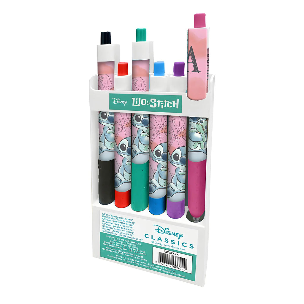Disney Lilo & Stitch Colored Pens - 6 pieces - TOYBOX Toy Shop