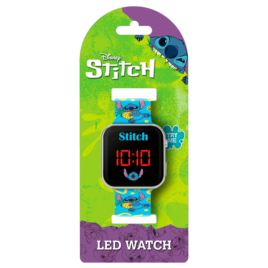 Disney Lilo and Stitch Blue Strap LED Digital Watch - TOYBOX Toy Shop