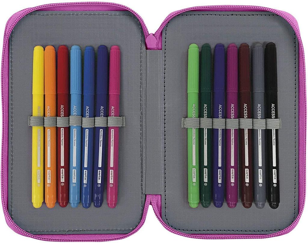 Disney Minnie Palms Official Double Pencil Case 28pcs Set - TOYBOX Toy Shop