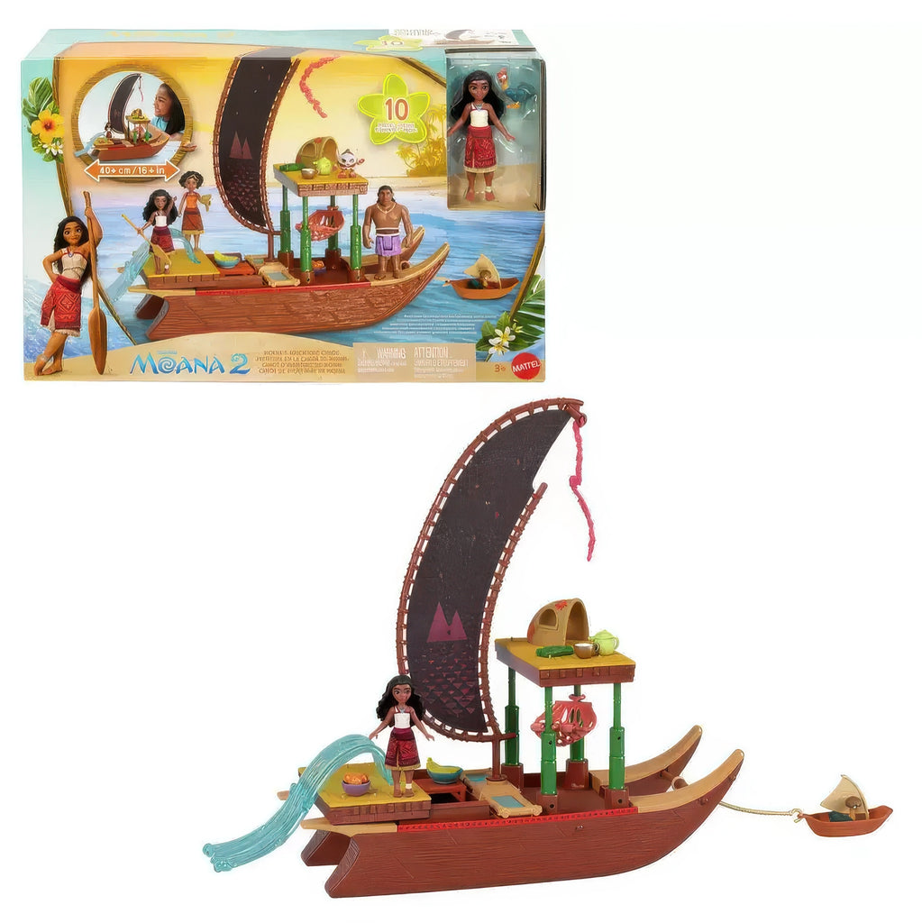 Disney Moana 2 Moana's Adventure Canoe Playset with Doll - TOYBOX Toy Shop