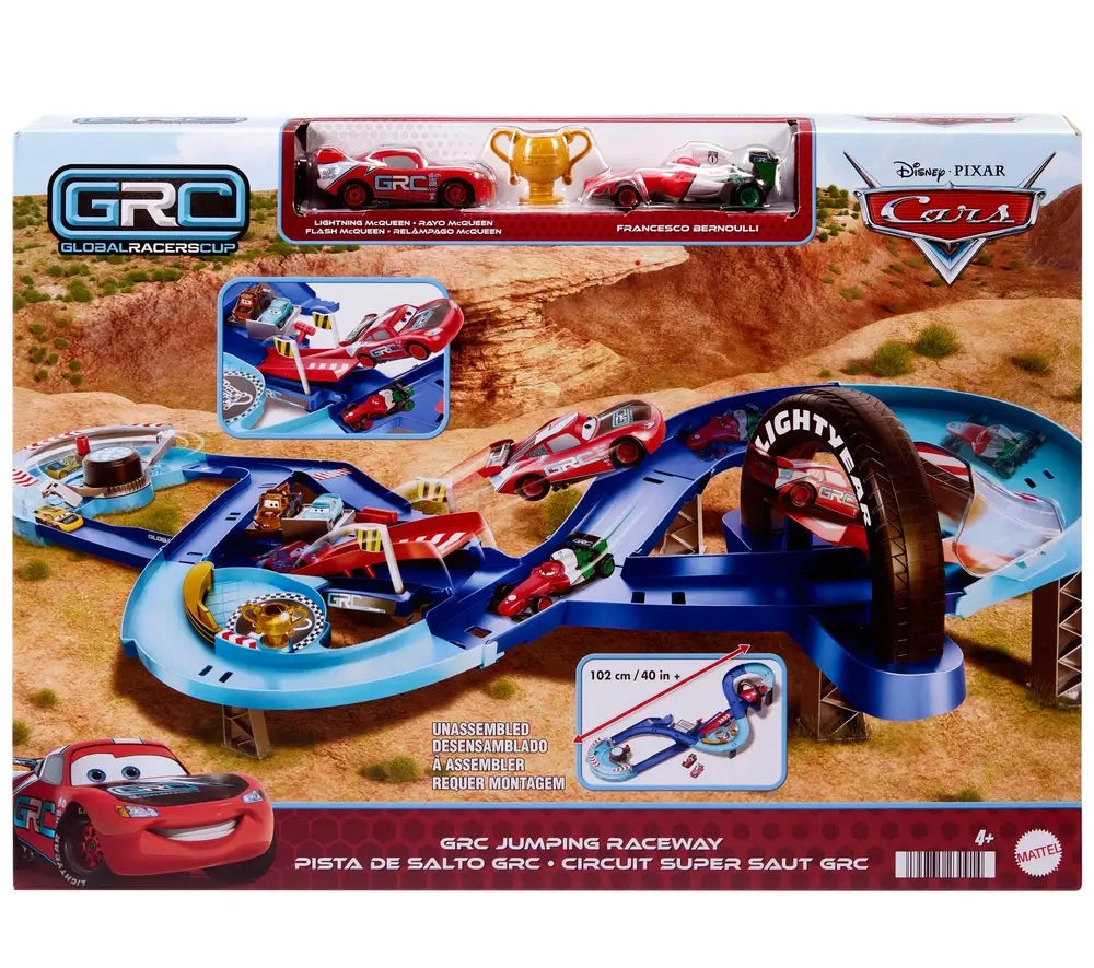 Disney Pixar Cars Global Racers Cup Jumping Raceway Playset TOYBOX