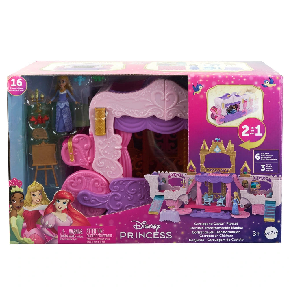 Disney Princess Carriage to Castle 2-in-1 Playset - TOYBOX Toy Shop