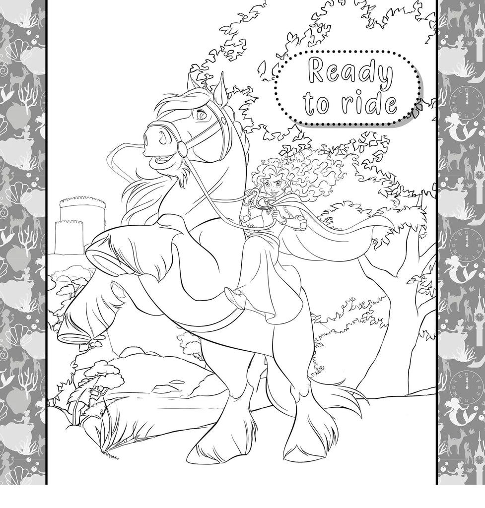 Disney Princess Colourmania Colouring Book and Felt-tip Pens