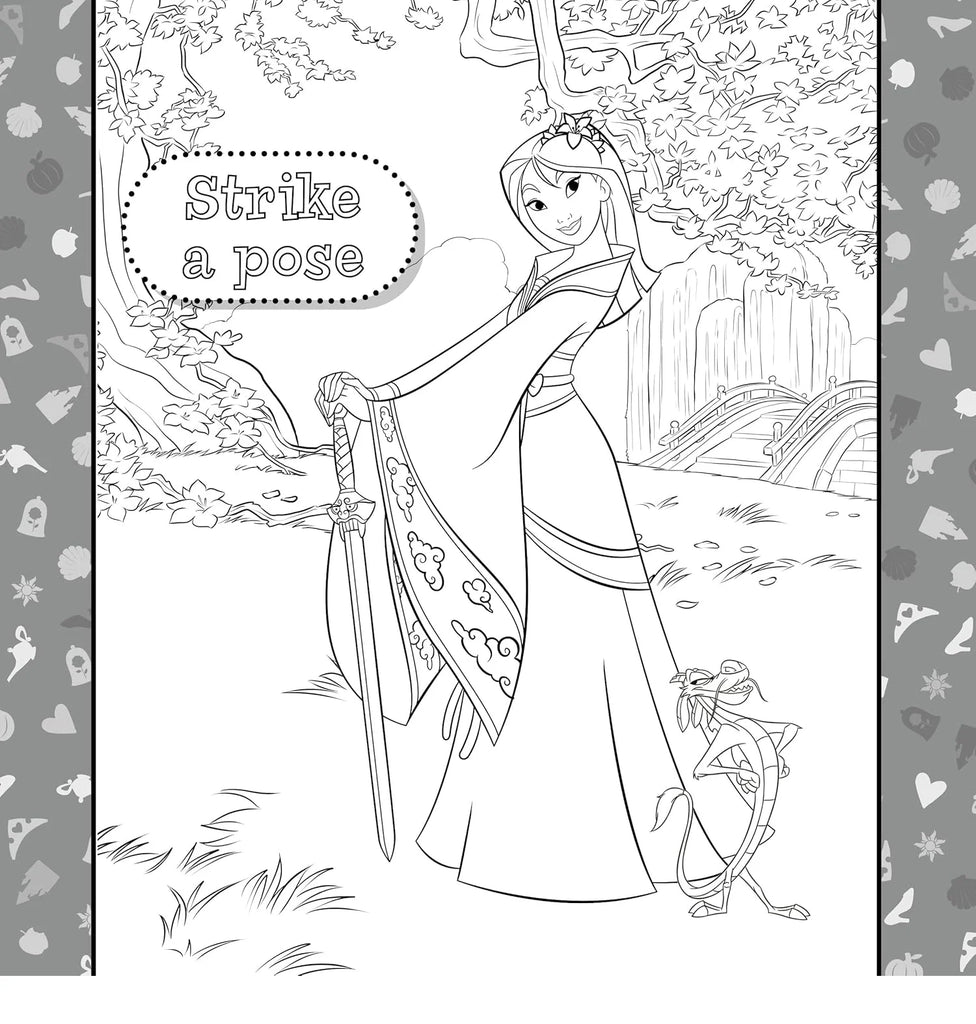 Disney Princess Colourmania Colouring Book and Felt-tip Pens