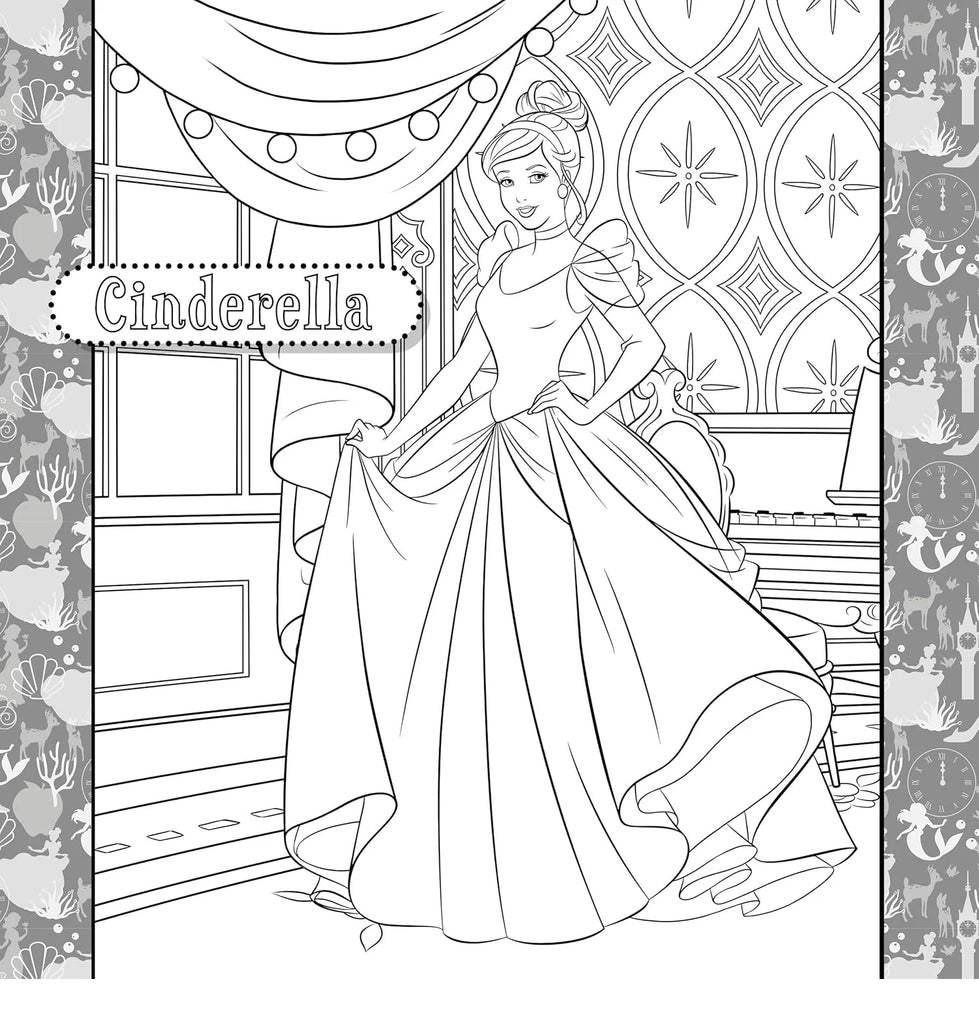 Disney Princess Colourmania Colouring Book and Felt-tip Pens