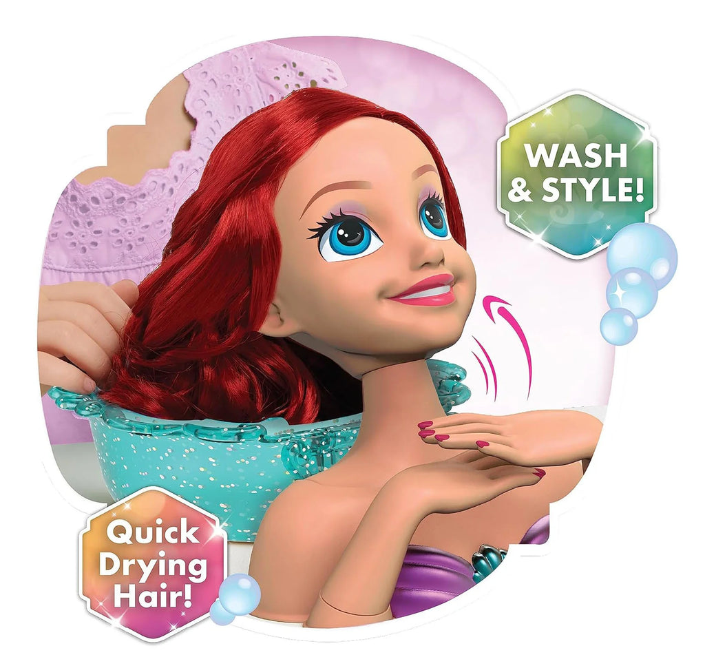 Disney Princess Feature Spa Styling Head - Ariel - TOYBOX Toy Shop