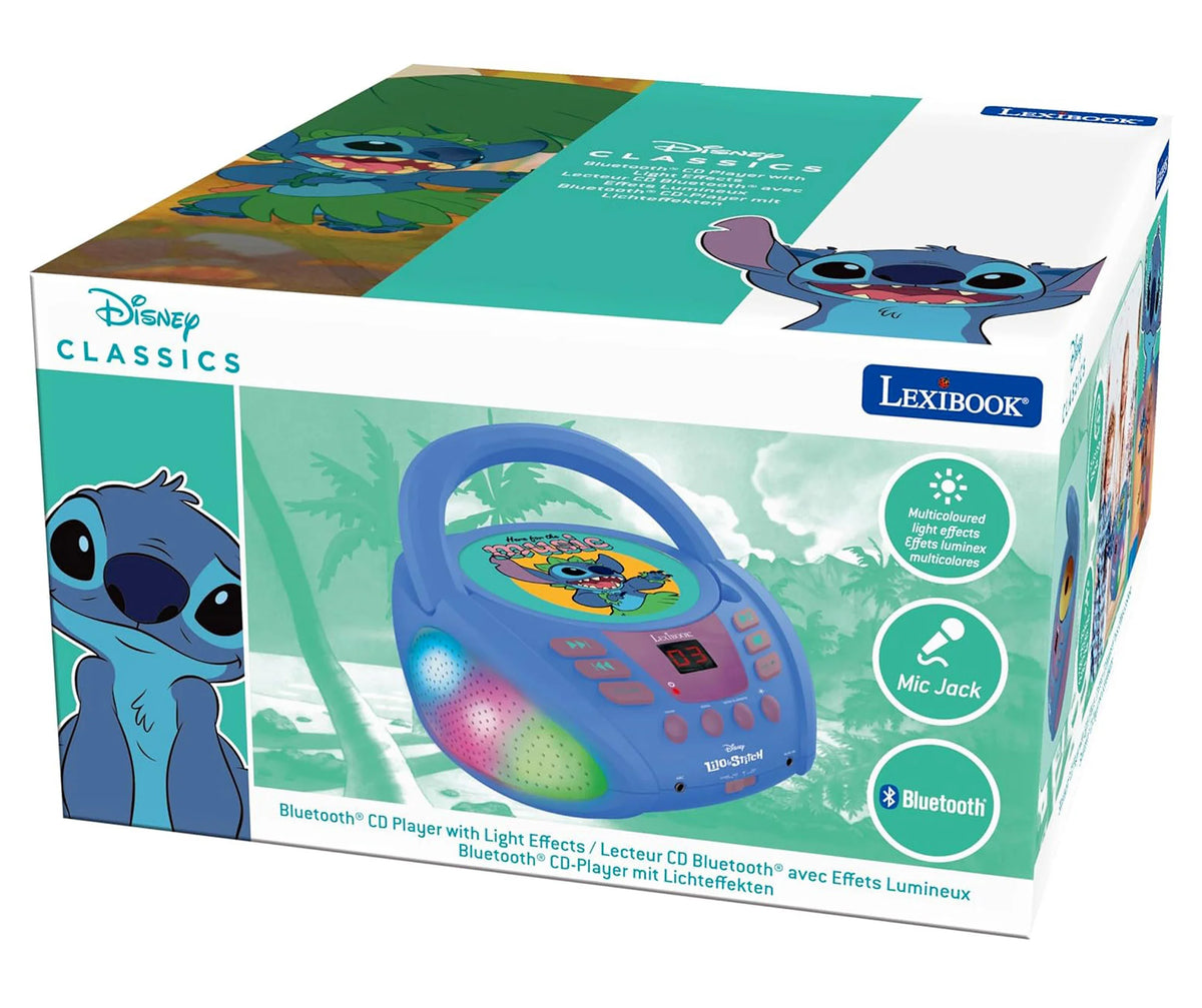 Disney Stitch Bluetooth Cd Player with Lights | Buy Online at