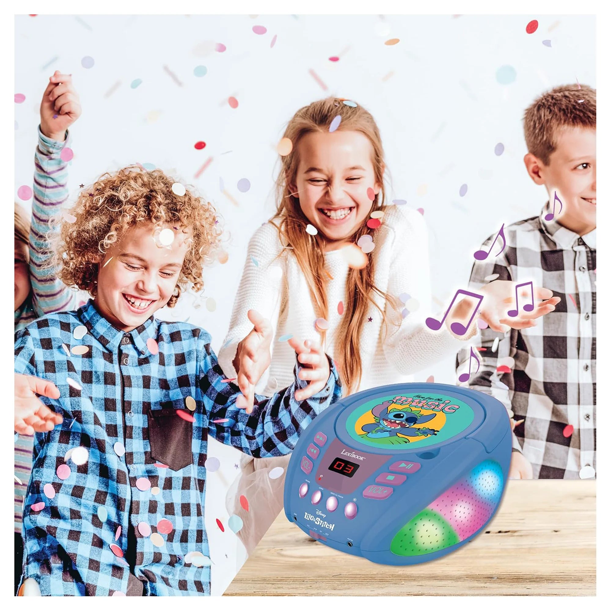 Disney Stitch Bluetooth Cd Player with Lights | Buy Online at