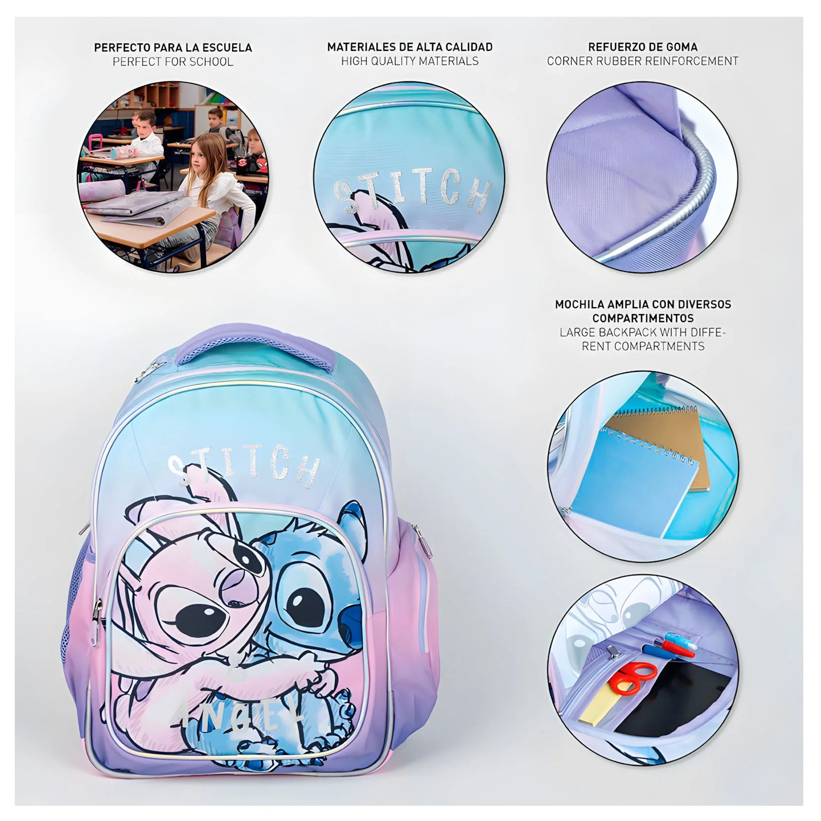 Disney Stitch Cerda Backpack 42cm – TOYBOX