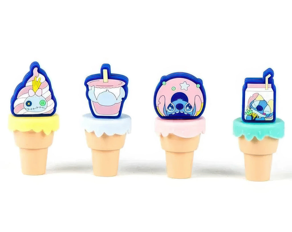 Disney Stitch Ice Cream Cone Highlighters - Set of 4