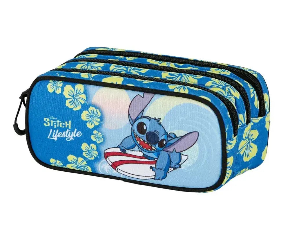 Disney Stitch Lifestyle Pencil Case Triple - TOYBOX Toy Shop