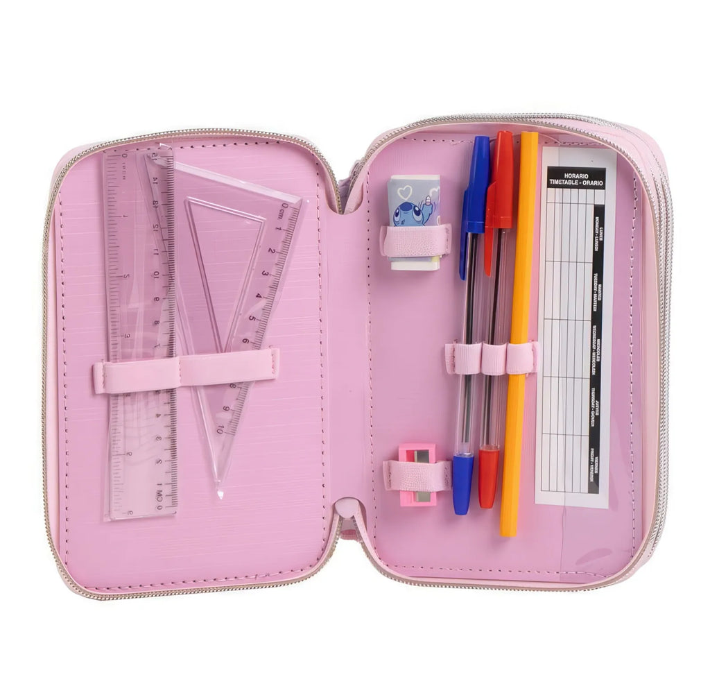 Disney Stitch Triple Pencil Case
