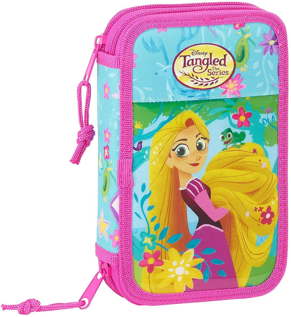 Disney Tangled Double Pencil Case Filled With Stationery - TOYBOX