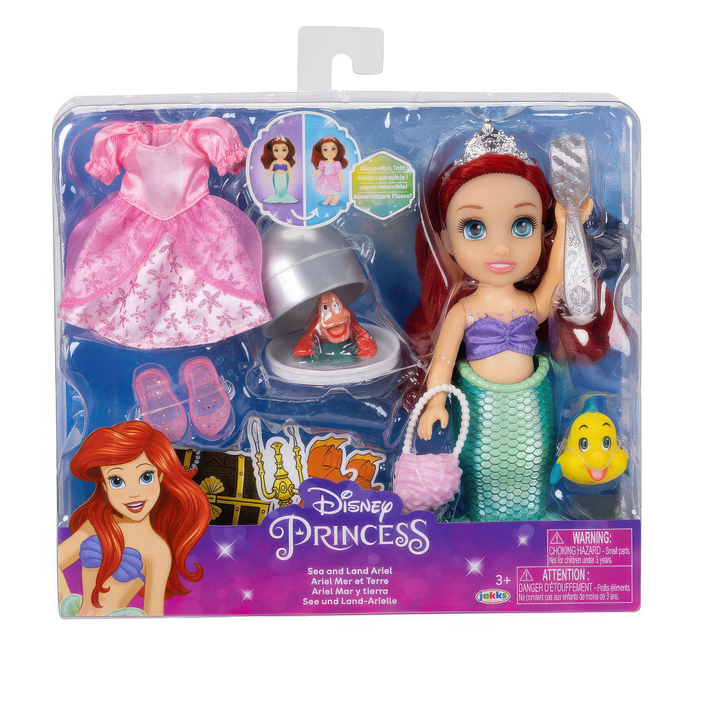 Disney The Little Mermaid Sea and Land Ariel Doll 15cm - TOYBOX Toy Shop