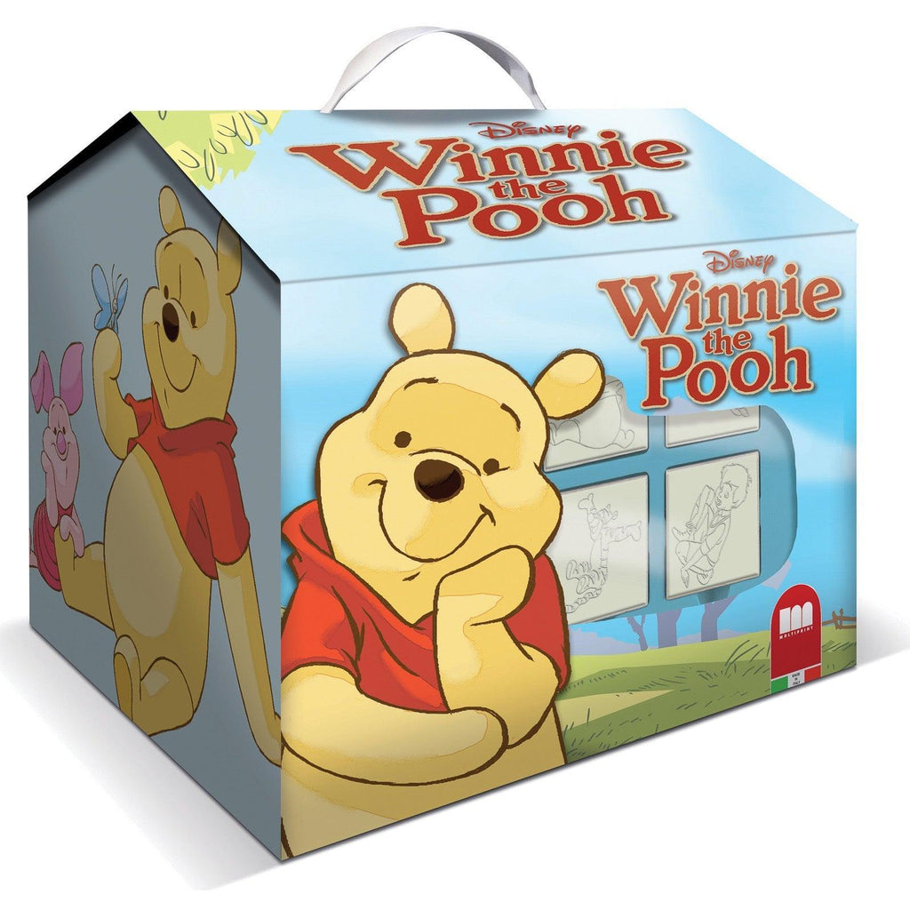 Disney Winnie The Pooh House Colouring and Stamp Set - TOYBOX