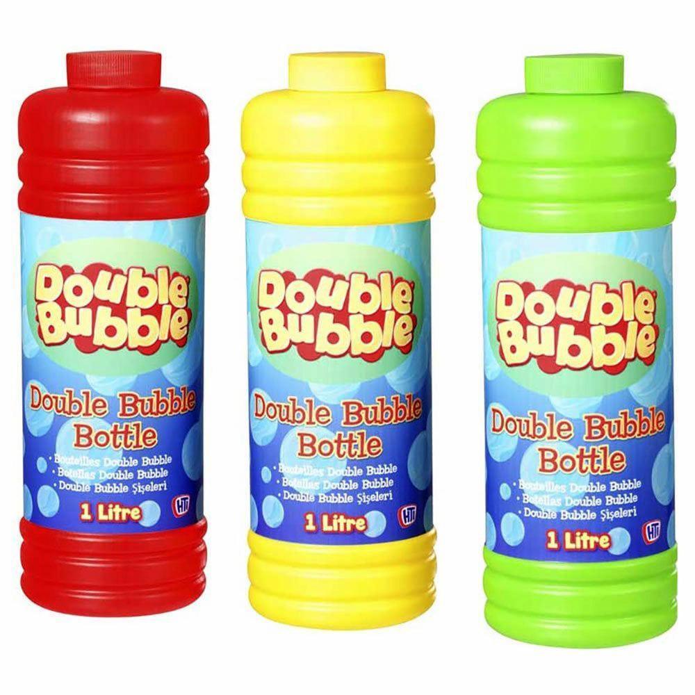 Double Bubble Bottle - Bubble Solution 1 Litre - TOYBOX Toy Shop