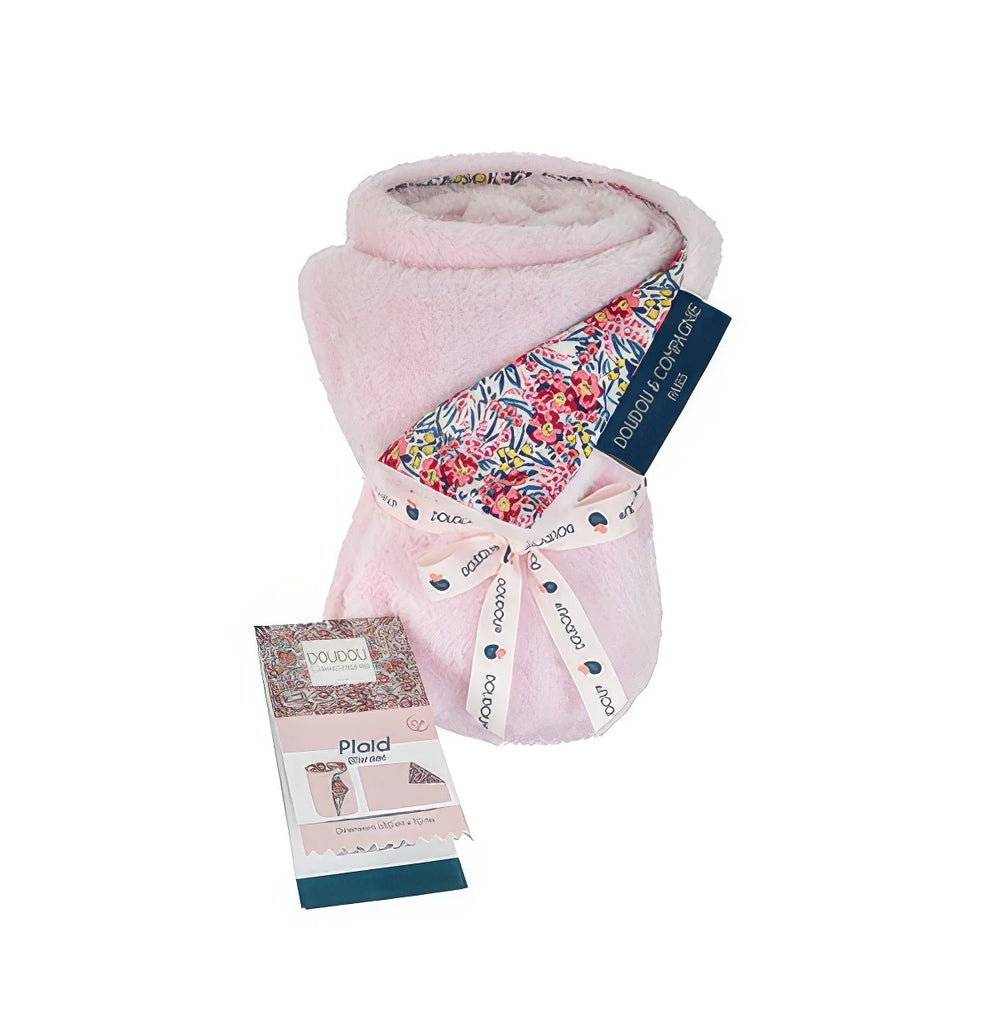 Doudou et Compagnie Boh'aime Soft Blanket - Soft Pink - TOYBOX Toy Shop