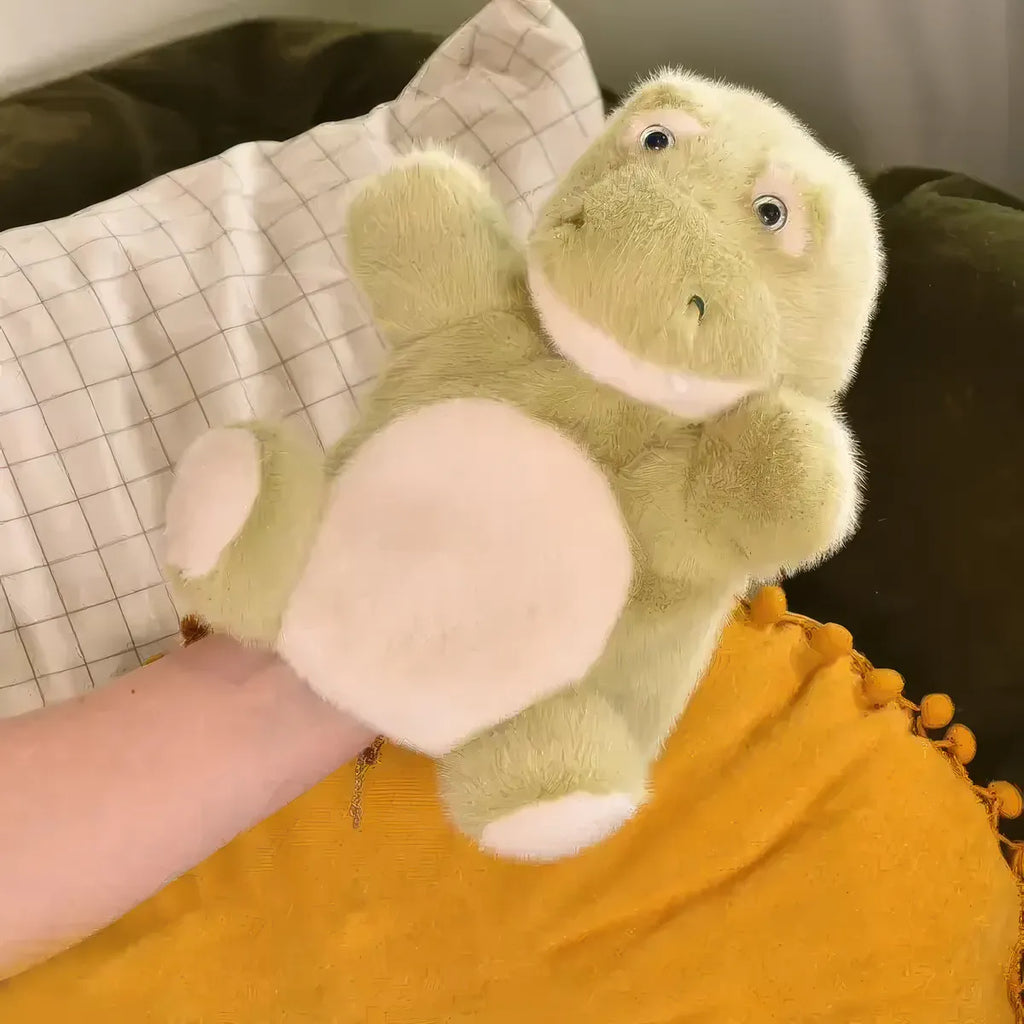 DOUDOU Podcolle Green Crocodile Puppet 24cm