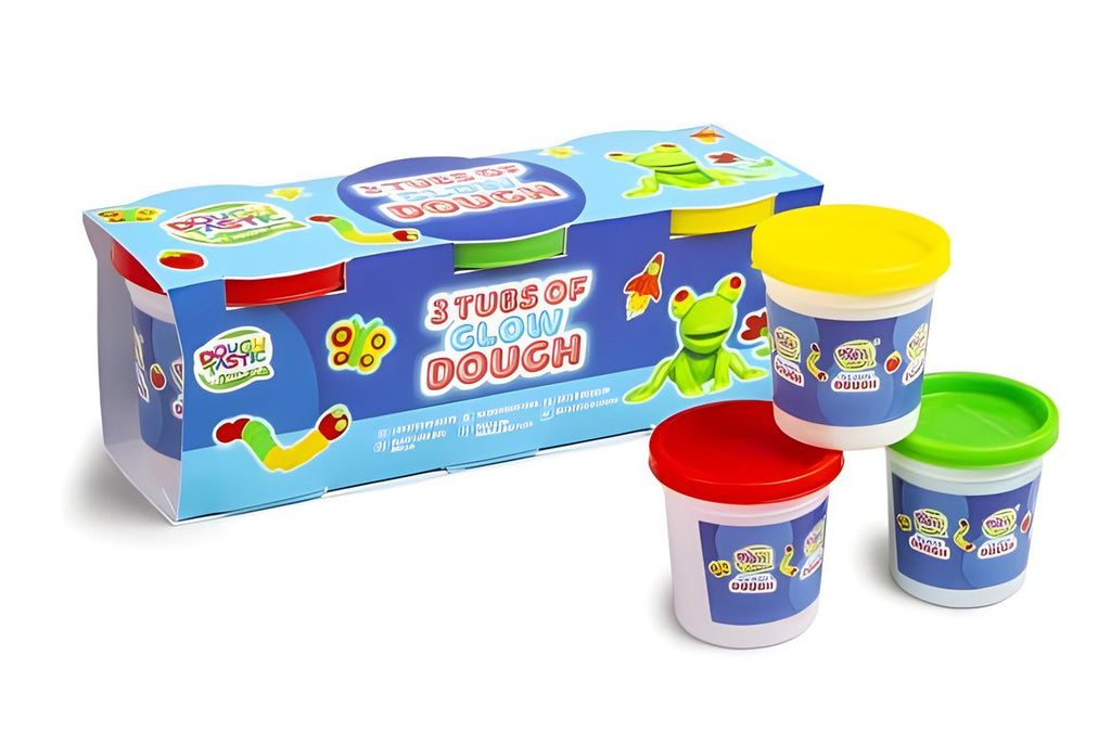 Glow in the Dark Dough 50gm - 3 Pack - TOYBOX Toy Shop