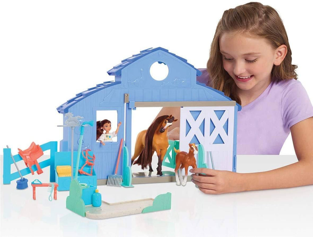 DreamWorks Spirit Riding Free Spirit & Lucky Grooming Paddock - TOYBOX Toy Shop