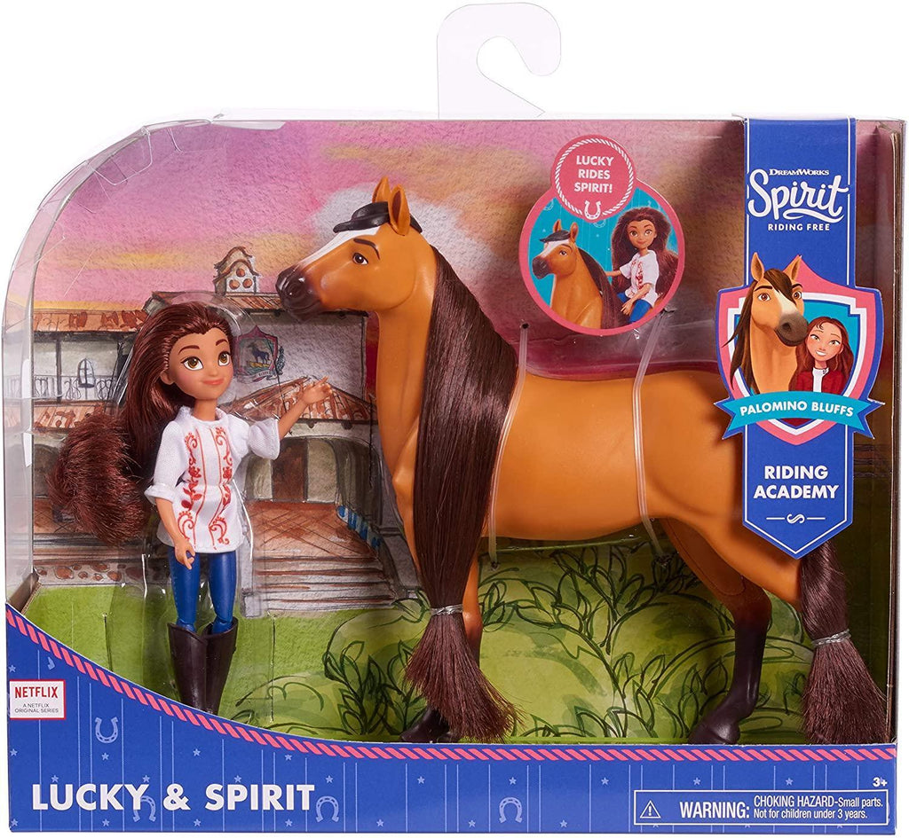 DreamWorks Spirit Small Doll & Classic Horse - Lucky & Spirit - TOYBOX
