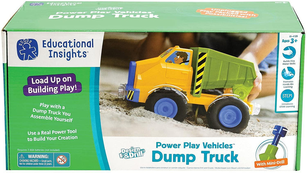 Educational Insights 4129 Design & Drill Dump Truck - TOYBOX Toy Shop