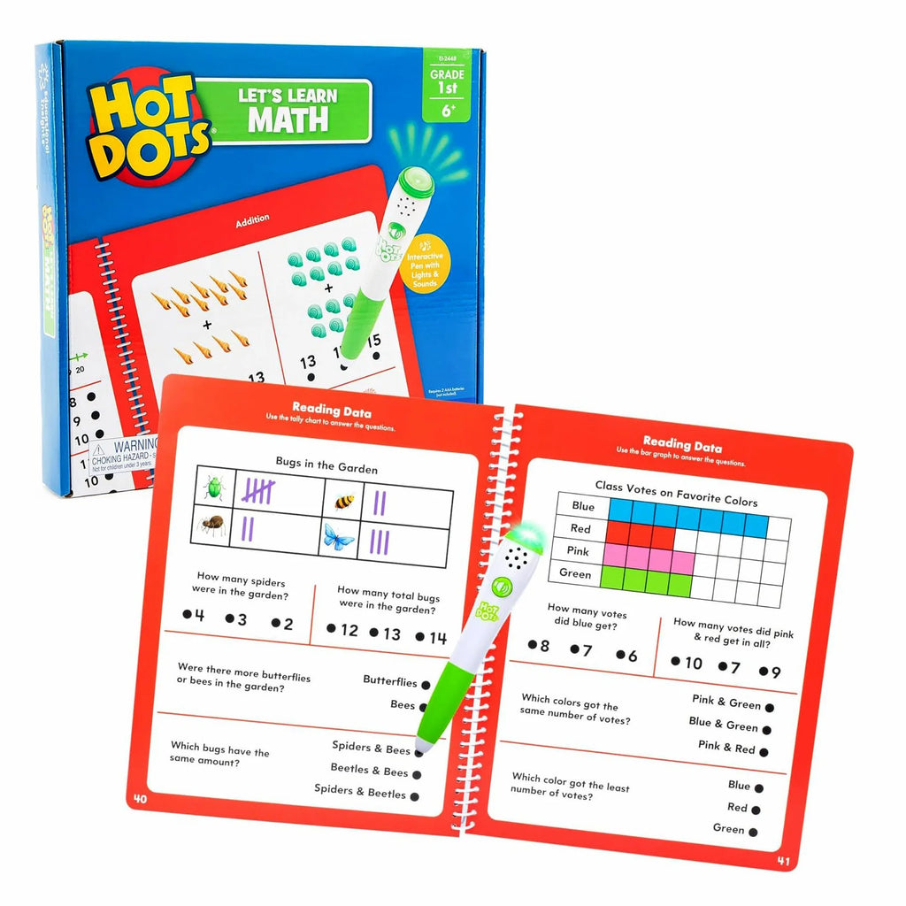 Educational Insights Hot Dots Let's Learn Math 1st Grade - TOYBOX Toy Shop