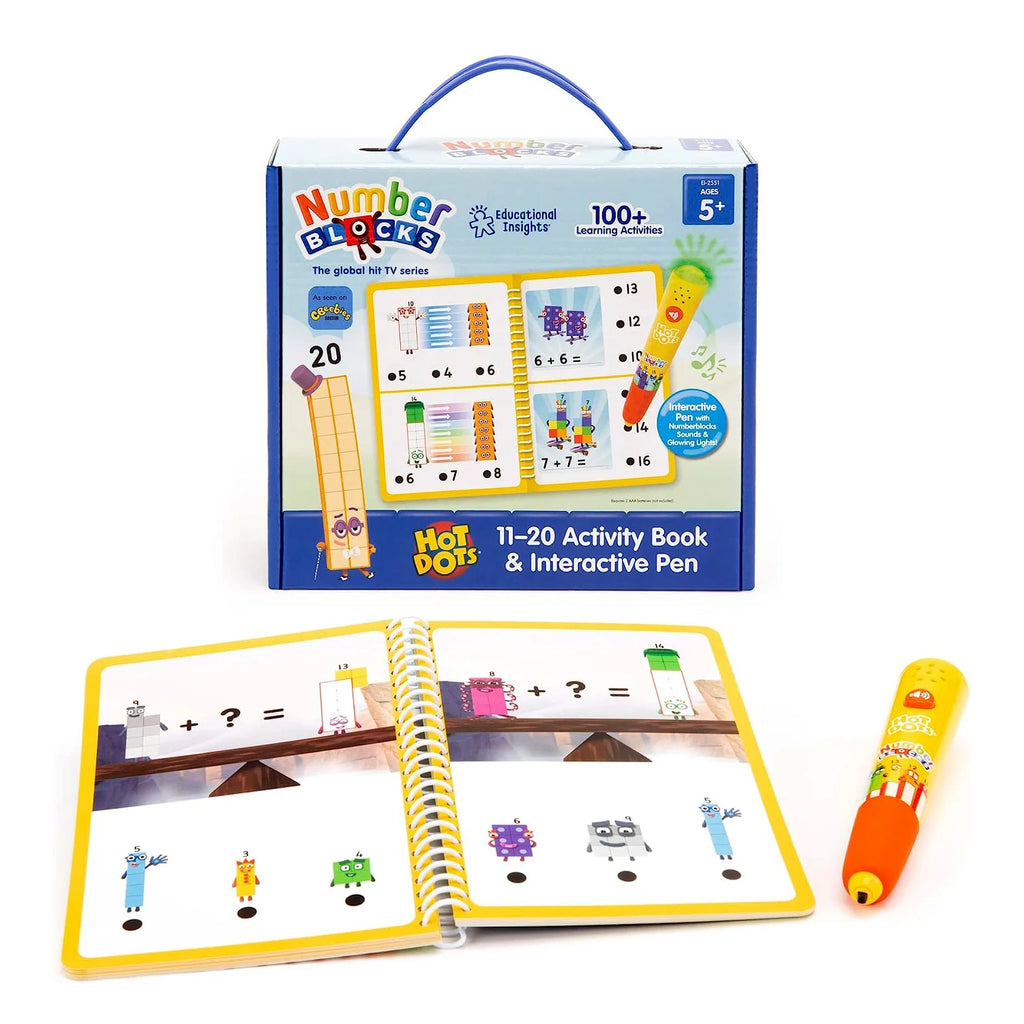 Educational Insights Hot Dots Numberblocks 11-20 Activity Book & Pen - TOYBOX Toy Shop