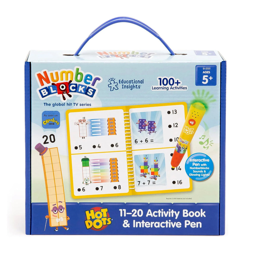 Educational Insights Hot Dots Numberblocks 11-20 Activity Book & Pen - TOYBOX Toy Shop