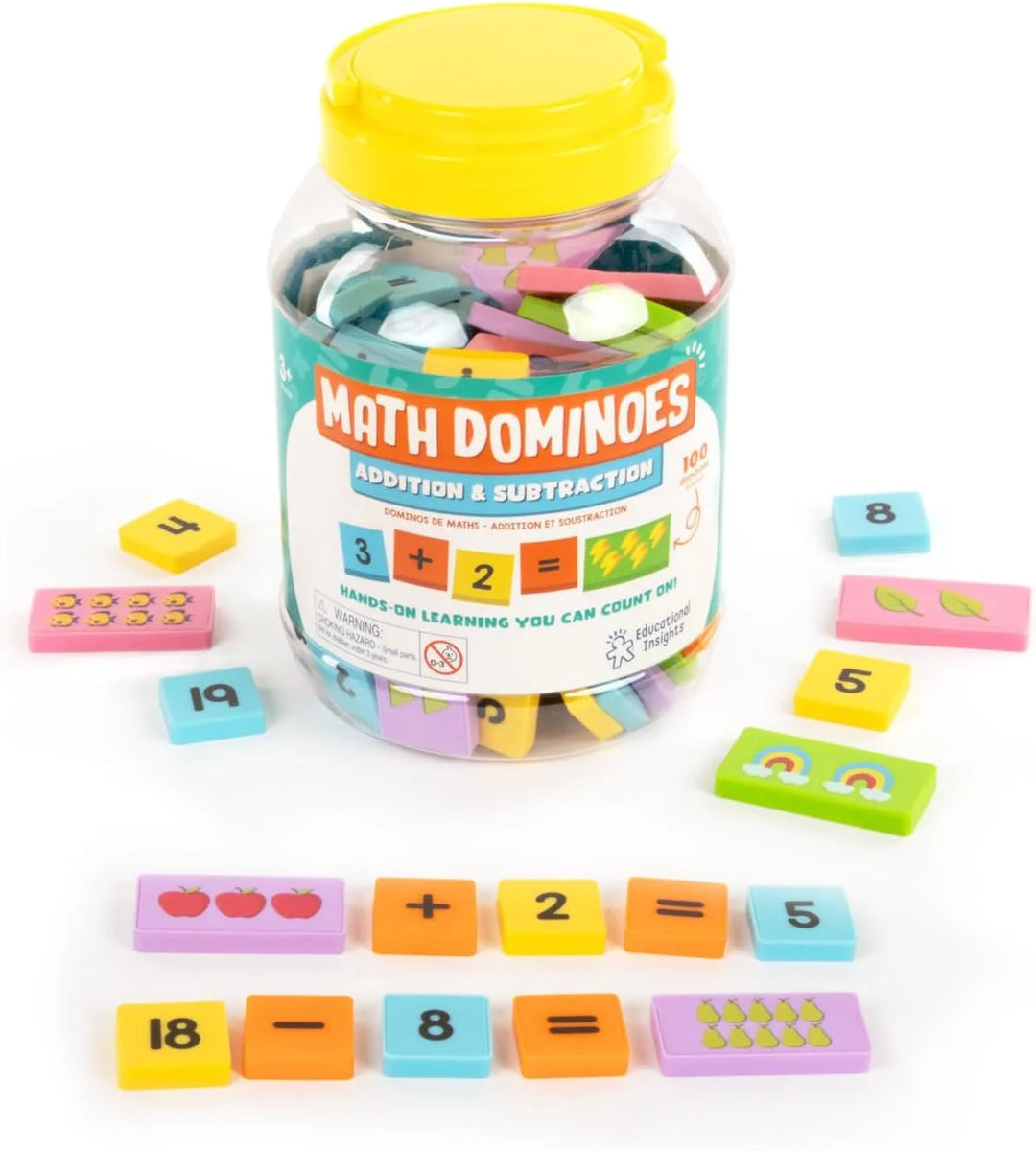 Domino Math Mat Educational Insights Math Dominoes Addition & Subtract – TOYBOX