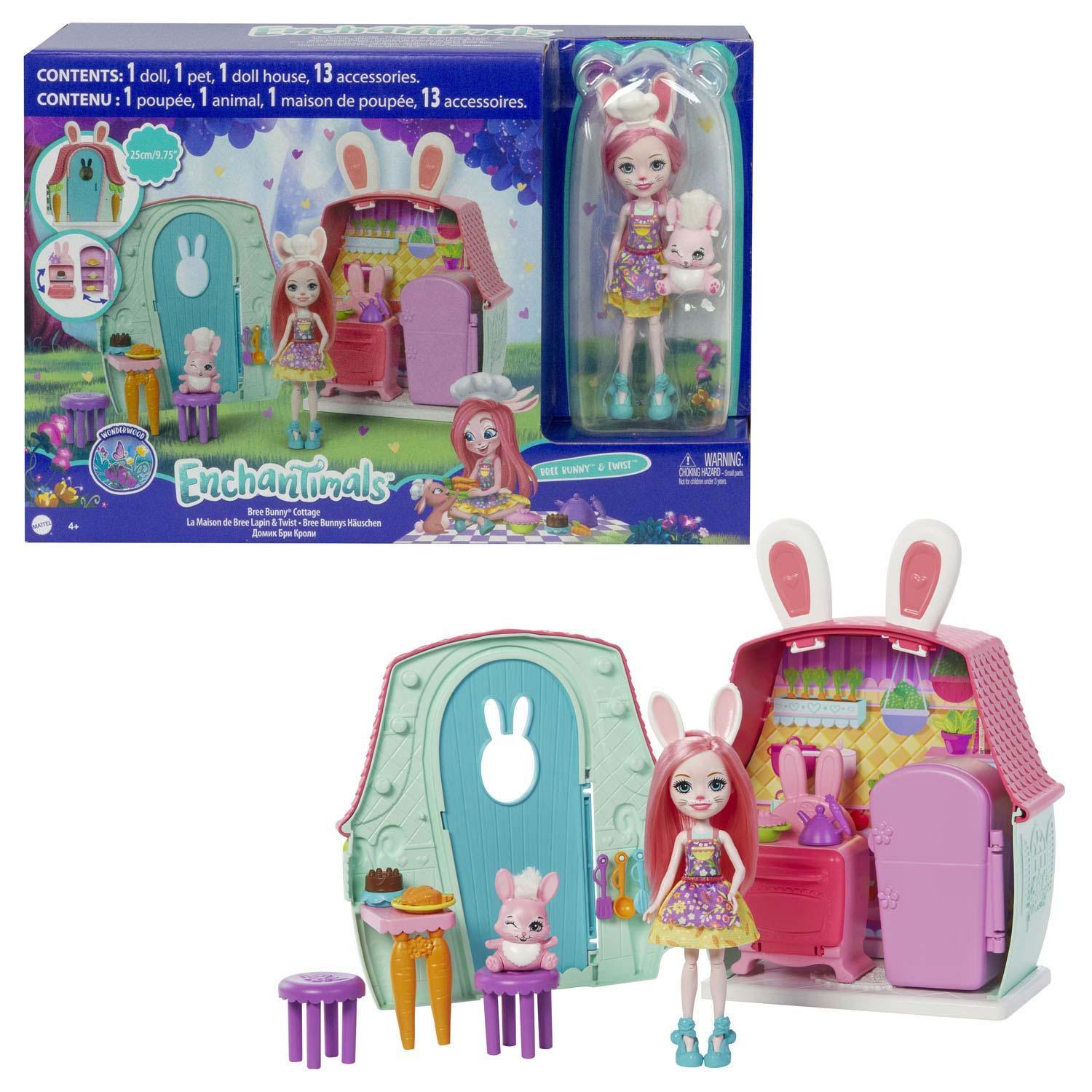Enchantimals Bree Bunny Cabin Multicolor