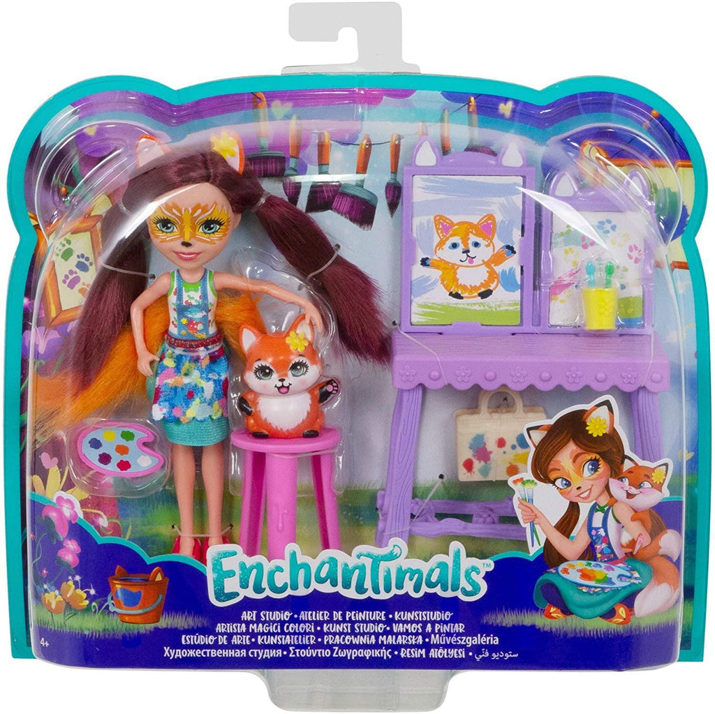 Enchantimals GBX03 Art Studio Playset with Felicity Fox Doll - TOYBOX Toy Shop
