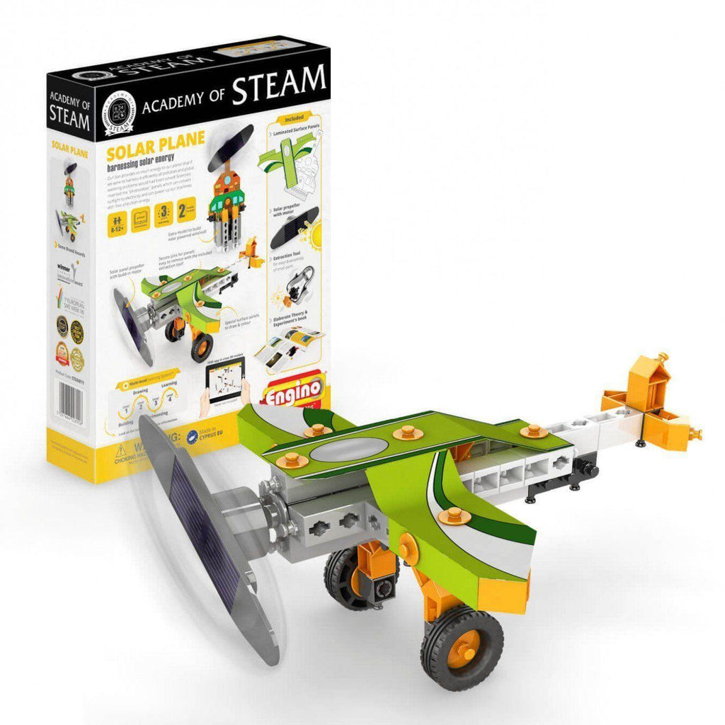 ENGINO Academy Of Steam Series Solar Plane - TOYBOX Toy Shop